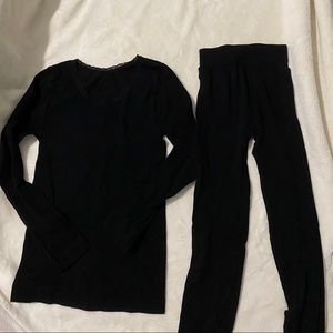 Set of top and leggings to layer in winter